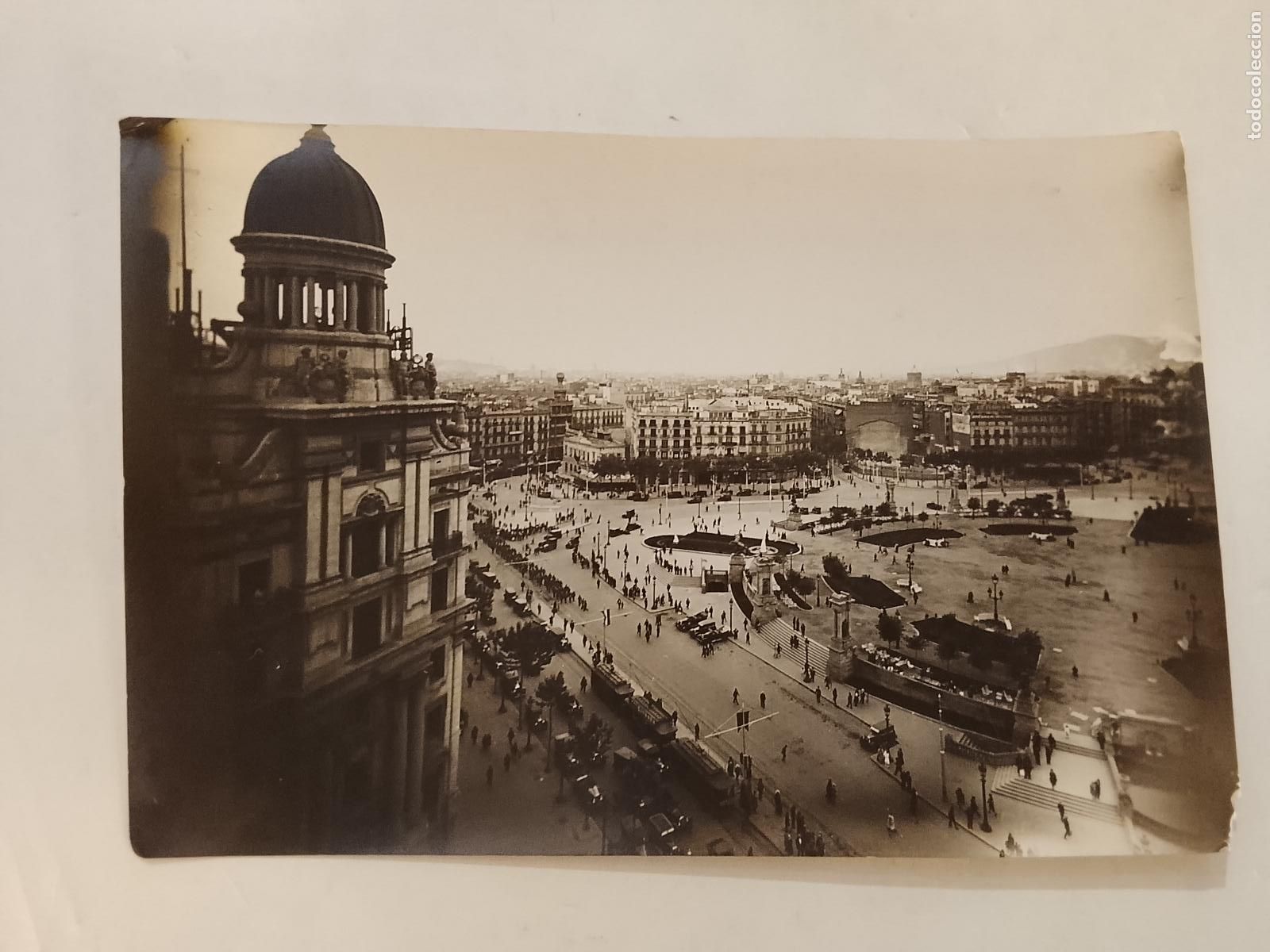 Postales: BARCELONA - PLA&Ccedil;A CATALUNYA -ARCHIVO ROISIN-FOTOGRAFIA ANTIGUA-(115.769)