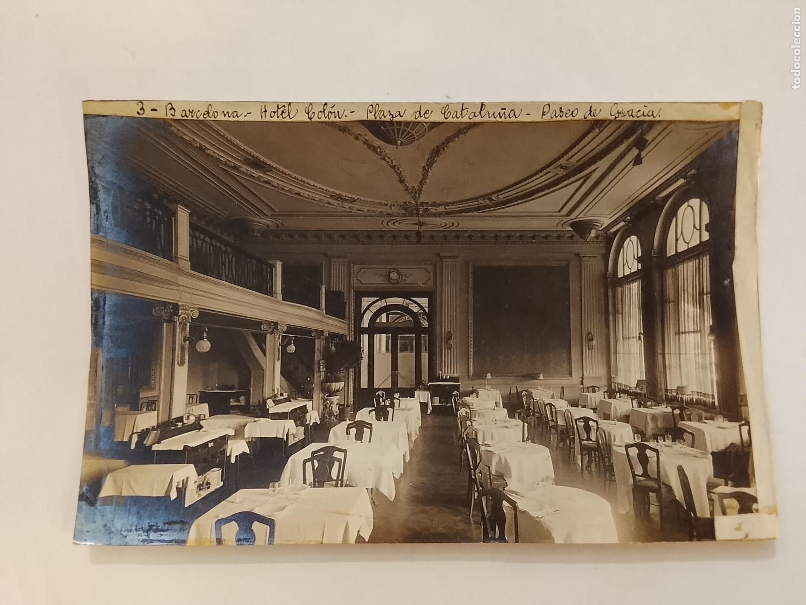 Postales: BARCELONA - HOTEL COLON - RESTAURANTE -ARCHIVO ROISIN-FOTOGRAFIA ANTIGUA-(115.781)