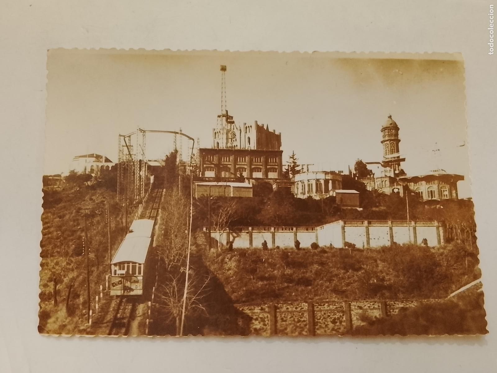 Postales: BARCELONA - TIBIDABO - FUNICULAR - FOTOGRAFIA ANTIGUA -ARCHIVO ROISIN-(115.818)