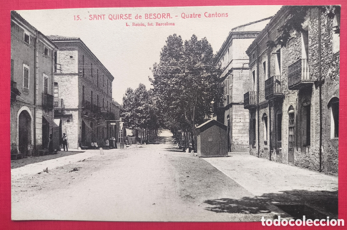 Postales: SANT QUIRZE DE BESORA QUATRE CANTONS POSTAL FOTOTIPIA OSONA C. 1920