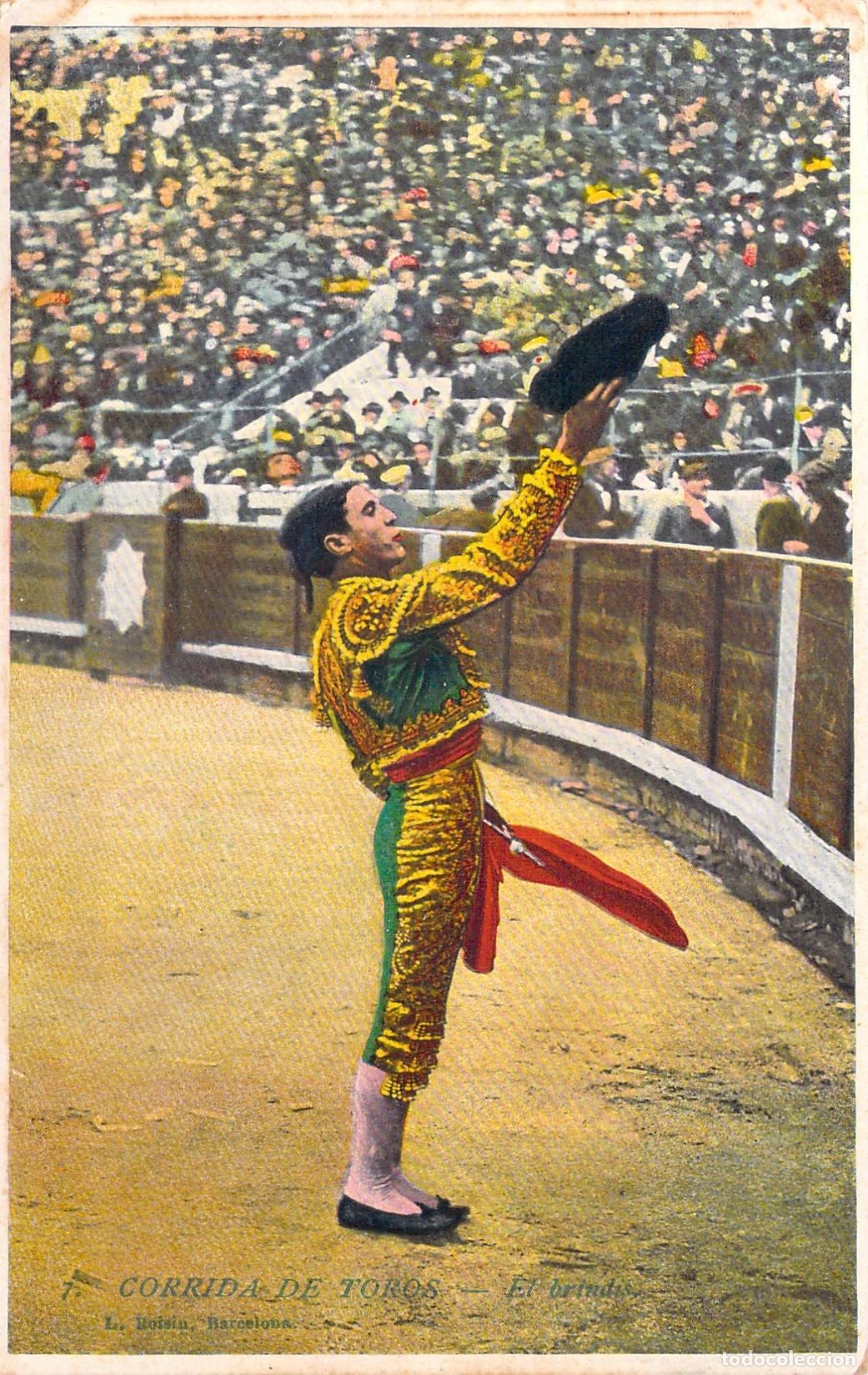 Postales: Postal Corrida de Toros El Brindis Matador L. Roisin Espa&ntilde;a