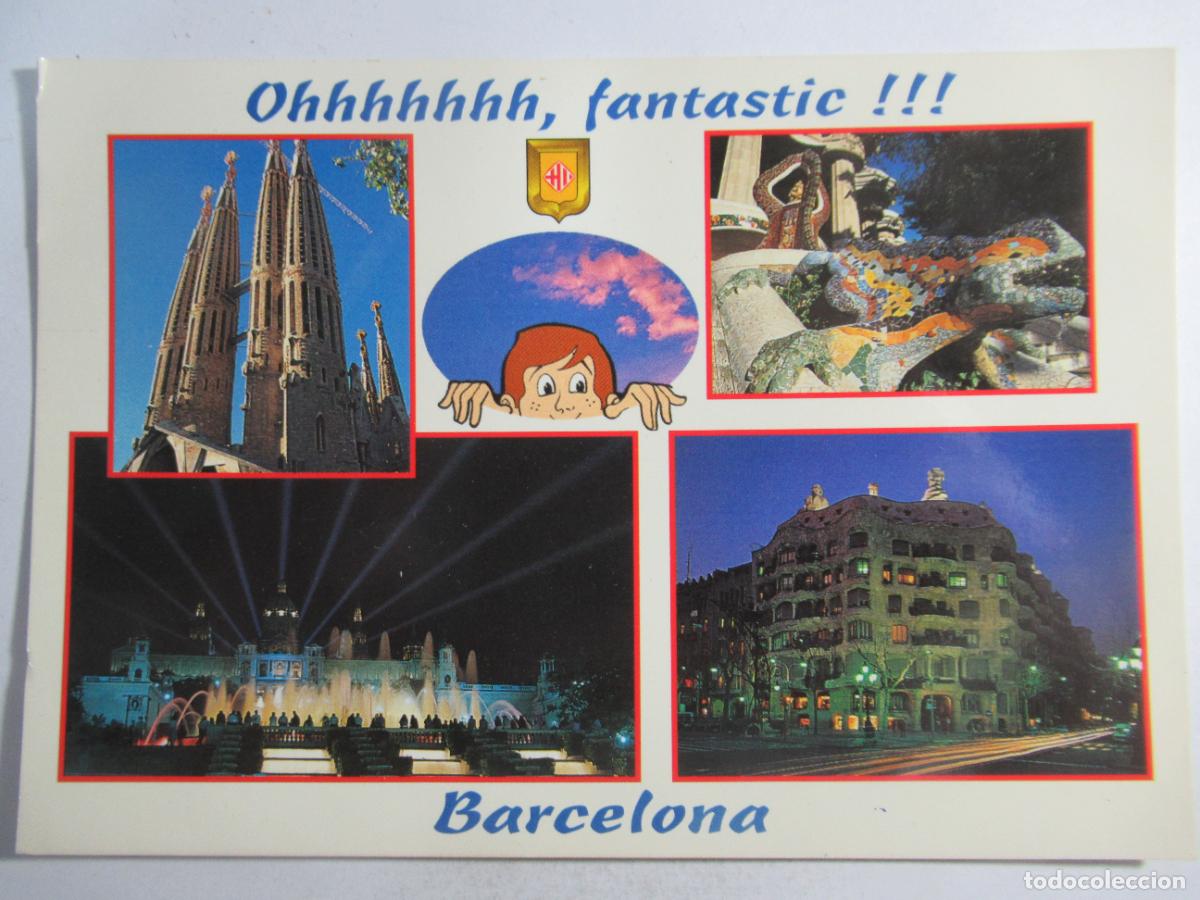 Postales: Barcelona - Diversos aspectos - Escrita