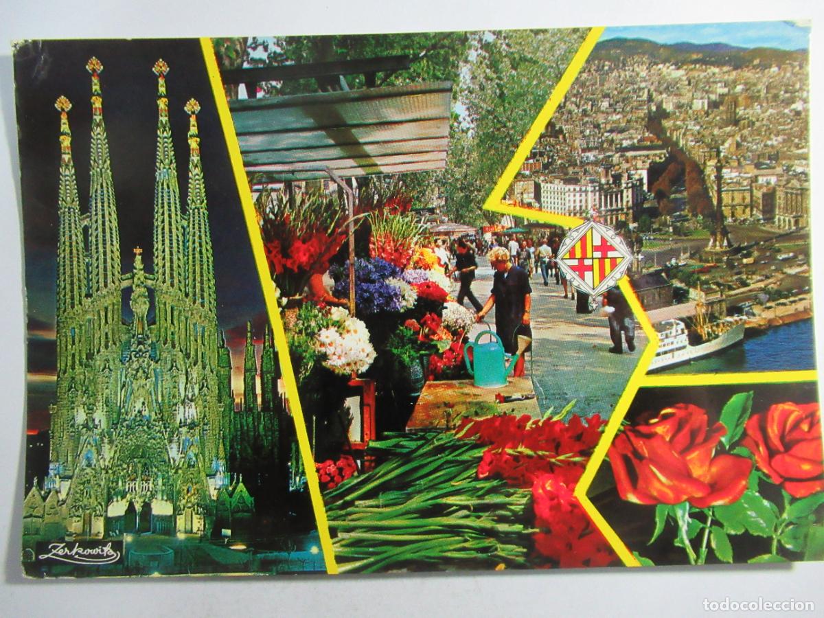 Postales: Barcelona - Diversos aspectos - Escrita - Foto 1