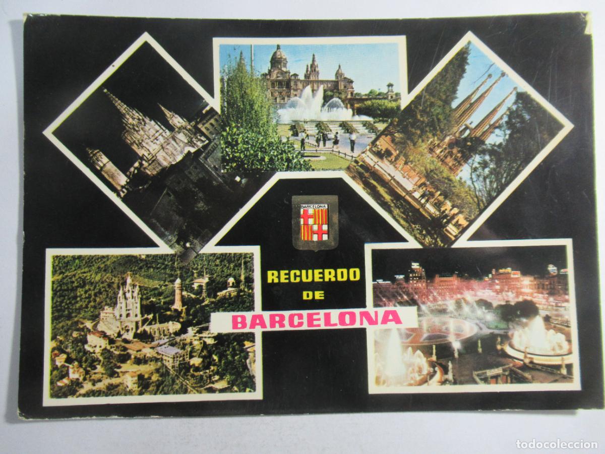 Postales: Barcelona - Diversos aspectos - Circulada - Foto 1
