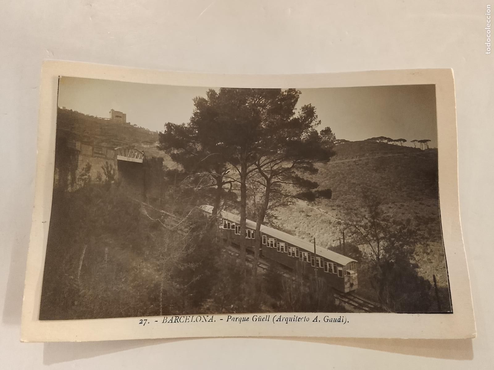 Postkarten: BARCELONA - FUNICULAR - ROISIN -ES FOTO PEGADA-POSTAL PROTOTIPO ANTIGUA-(115.831)