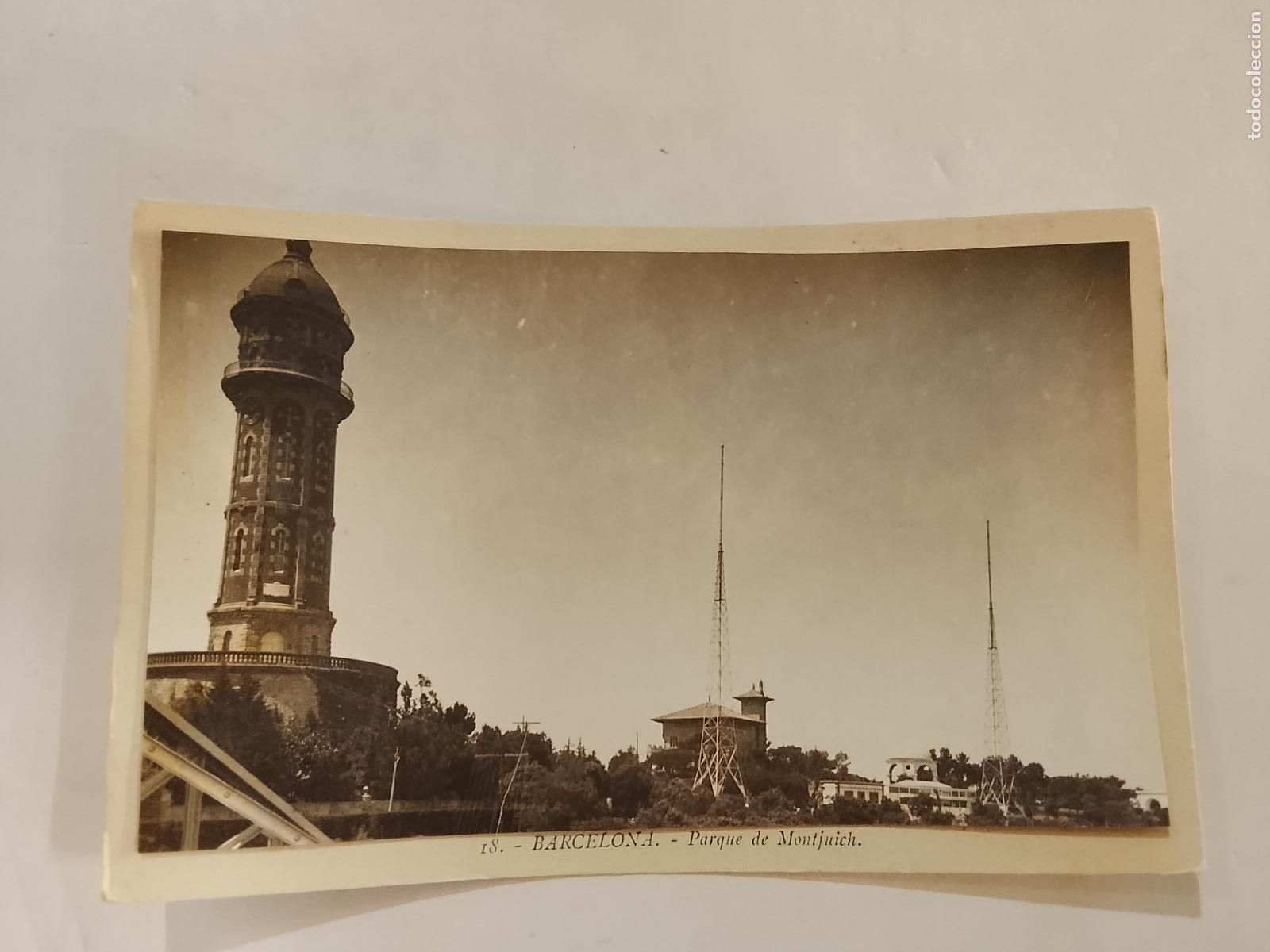 Postcards: BARCELONA - TIBIDABO - ROISIN -ES FOTO PEGADA-POSTAL PROTOTIPO ANTIGUA-(115.850)