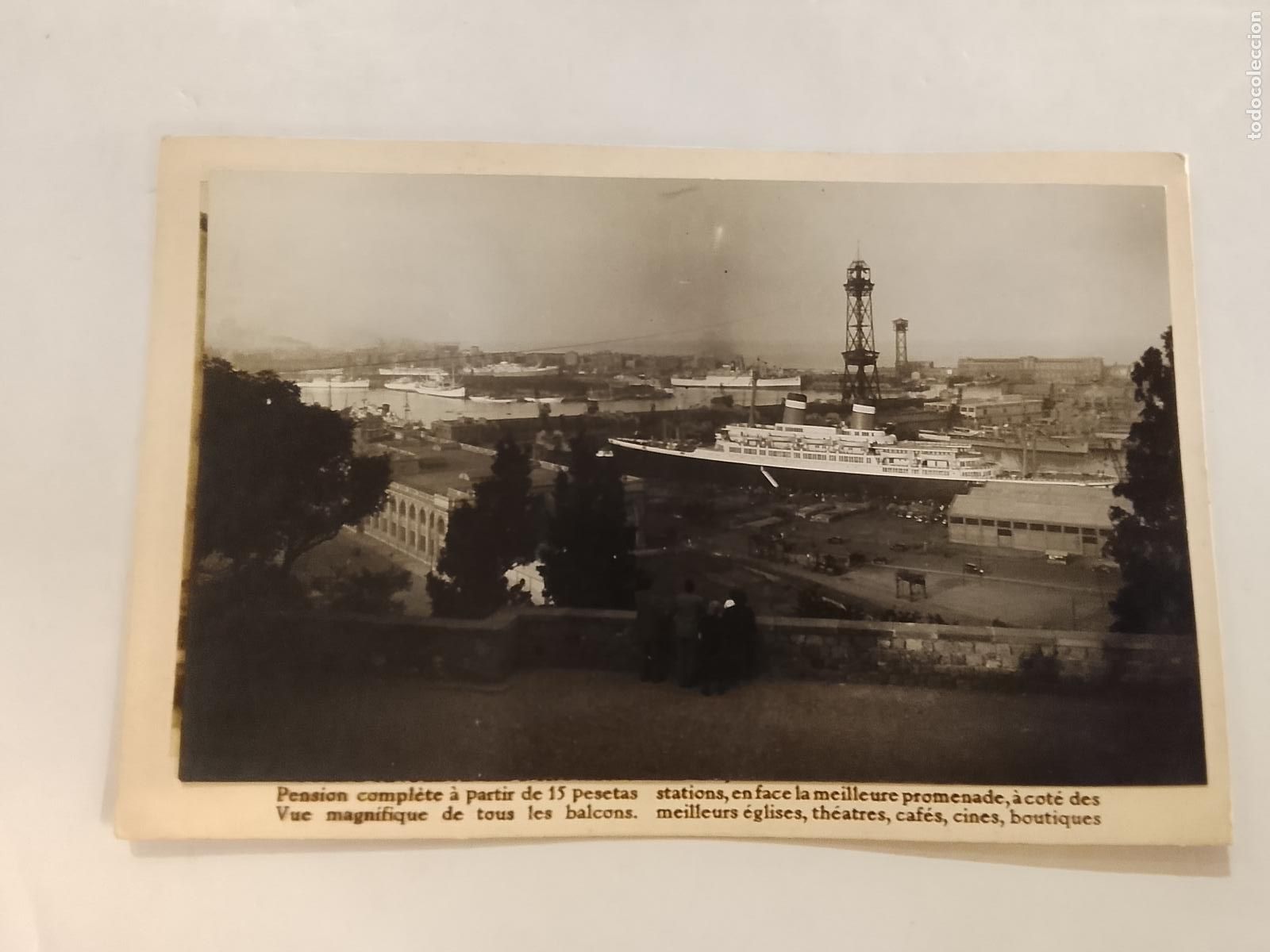 Postcards: BARCELONA - BARCO - ROISIN -ES FOTO PEGADA-POSTAL PROTOTIPO ANTIGUA-(115.854)