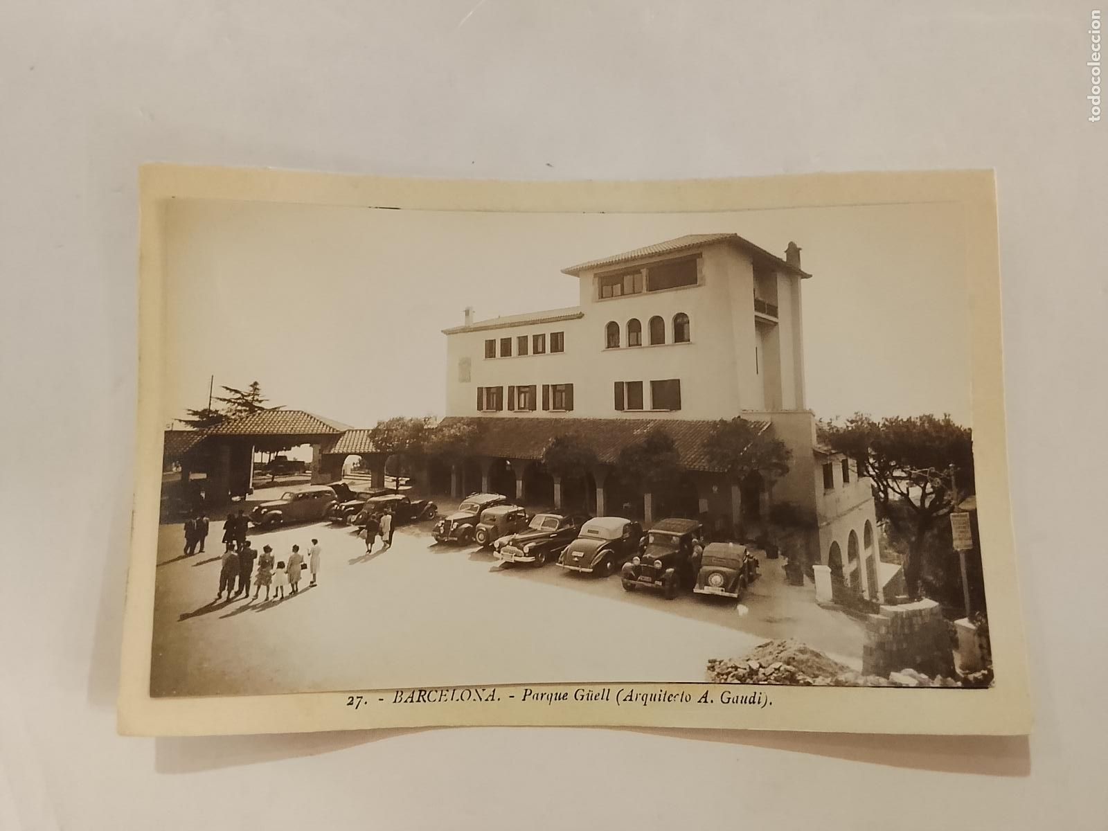 Postales: BARCELONA - TIBIDABO - COCHES -ES FOTO PEGADA-POSTAL PROTOTIPO ANTIGUA-(115.862)