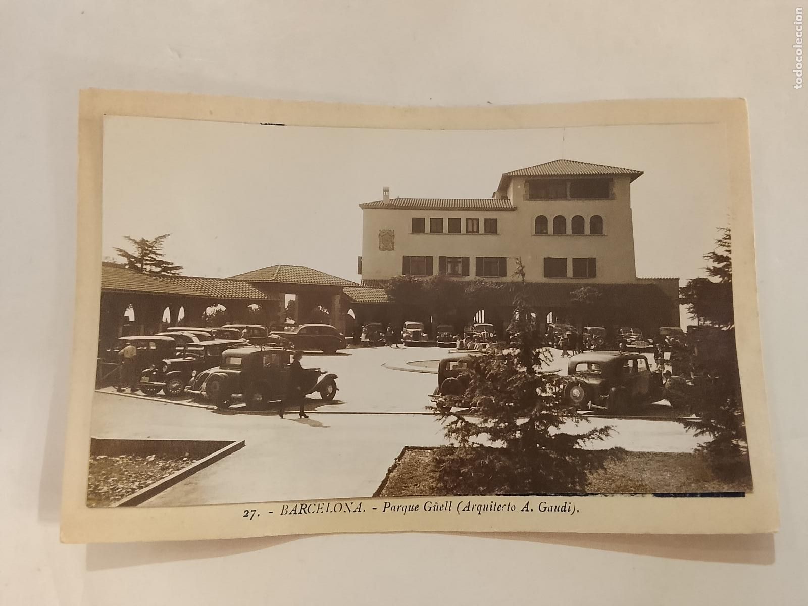 Postales: BARCELONA - TIBIDABO - HOTEL LA MASIA - COCHES -ES FOTO PEGADA-POSTAL PROTOTIPO ANTIGUA-(115.863)