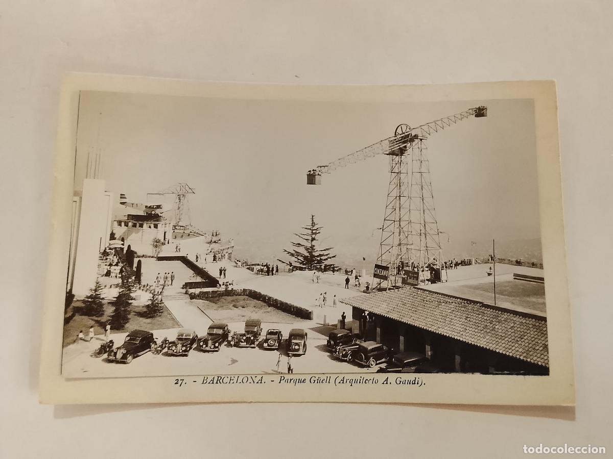 Postales: BARCELONA - TIBIDABO - ATALAYA -CINZANO DENTICHLOR-ES FOTO PEGADA-POSTAL PROTOTIPO ANTIGUA-(115.869)