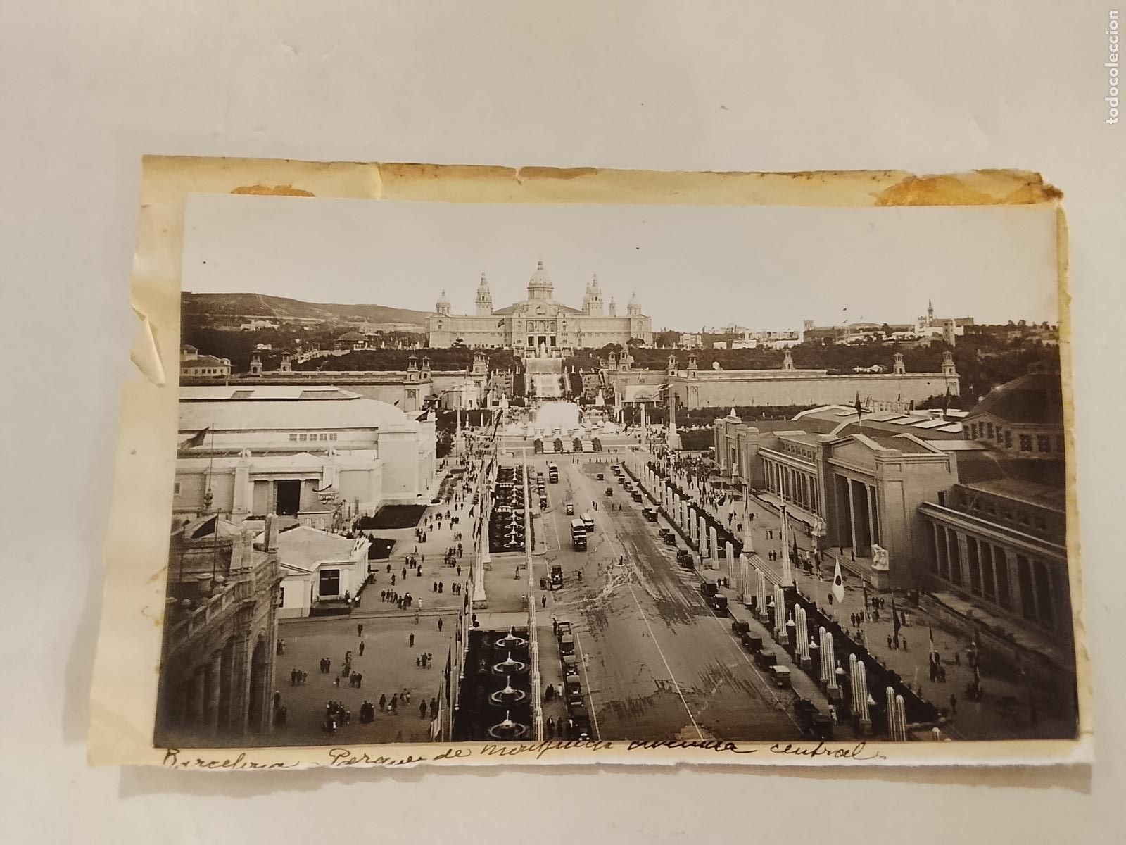 Postales: BARCELONA - MONTJUIC -ES FOTO PEGADA-POSTAL PROTOTIPO ANTIGUA-(115.874)