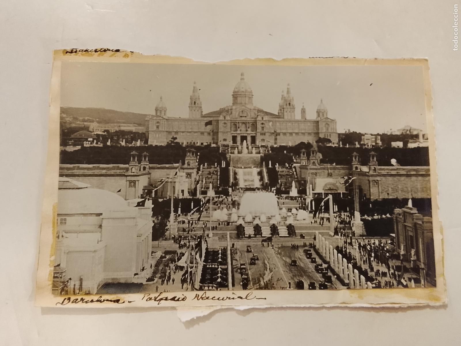 Postales: BARCELONA - MONTJUIC -ES FOTO PEGADA-POSTAL PROTOTIPO ANTIGUA-(115.876)