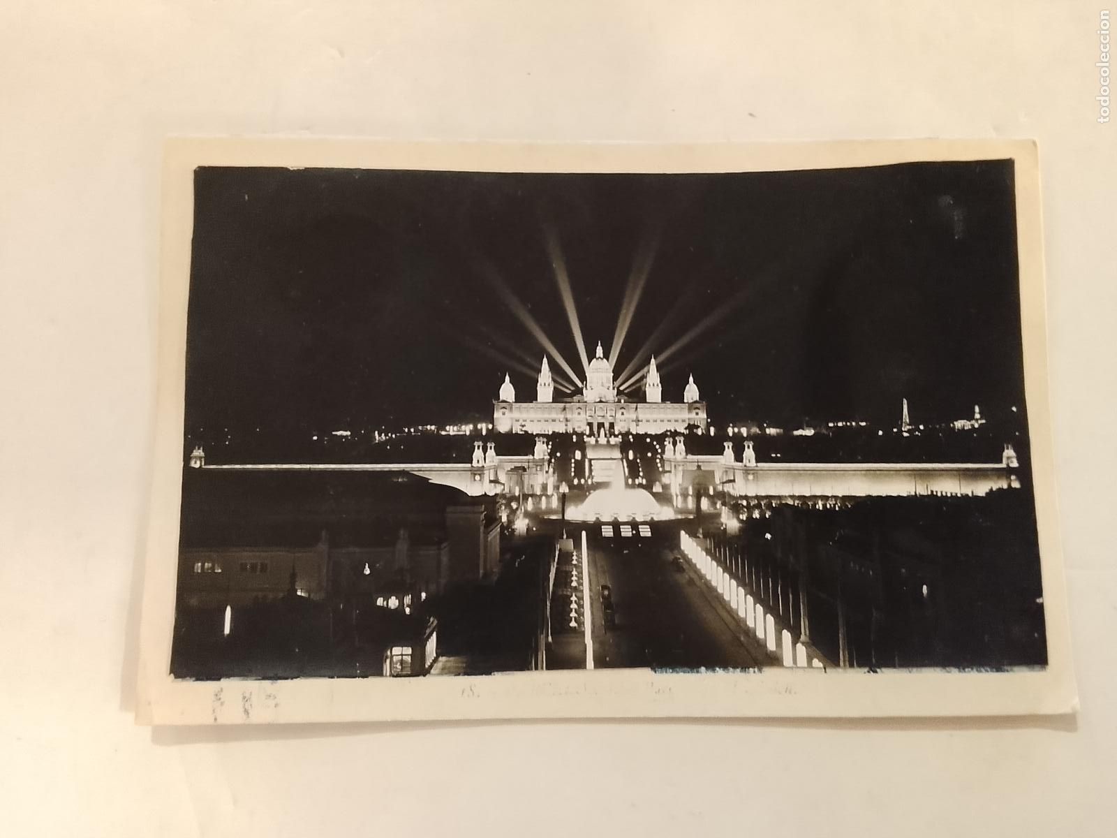 Postales: BARCELONA - MONTJUIC -ES FOTO PEGADA-POSTAL PROTOTIPO ANTIGUA-(115.878)