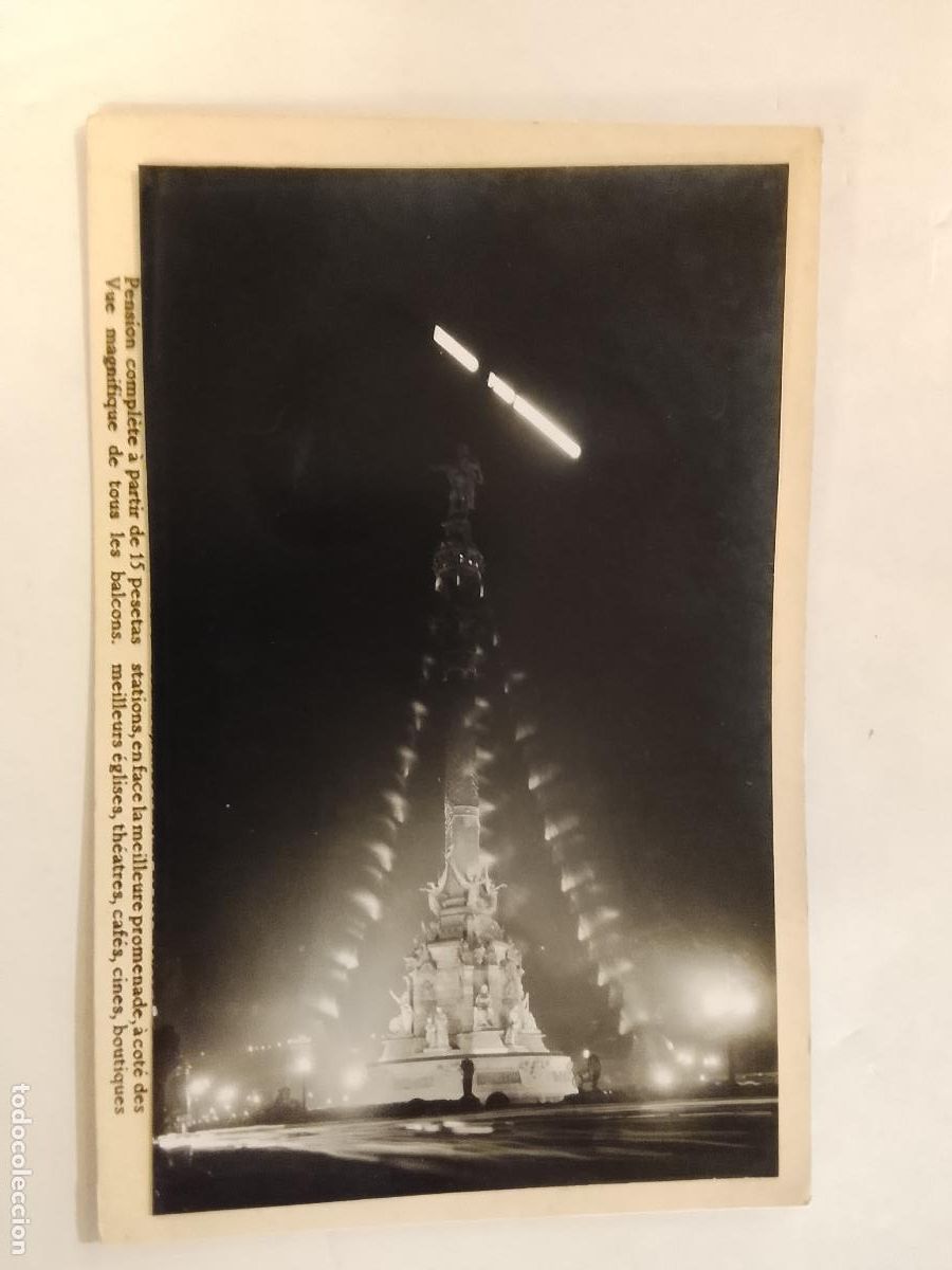 Postales: BARCELONA - MONTJUIC -ES FOTO PEGADA-POSTAL PROTOTIPO ANTIGUA-(115.880)