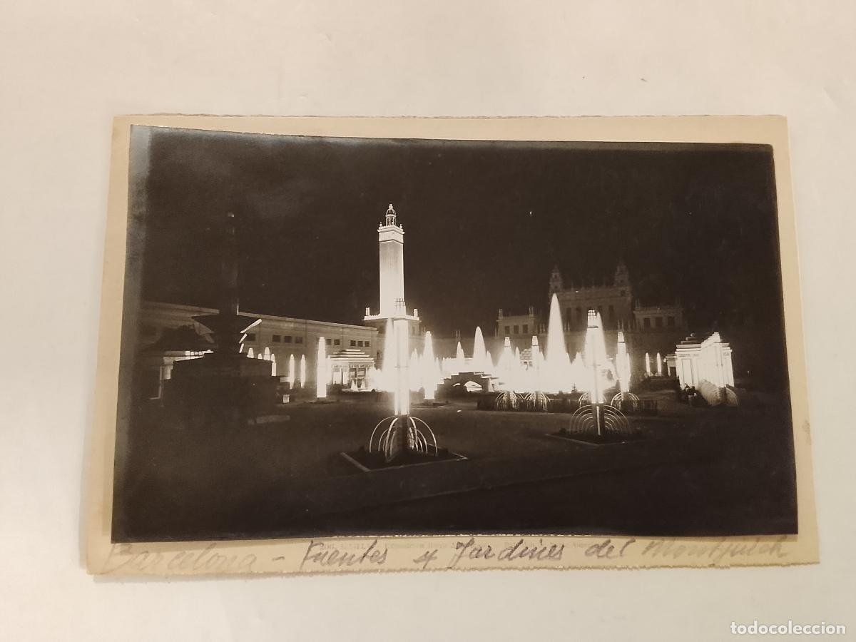 Postales: BARCELONA - MONTJUIC -ES FOTO PEGADA-POSTAL PROTOTIPO ANTIGUA-(115.883)