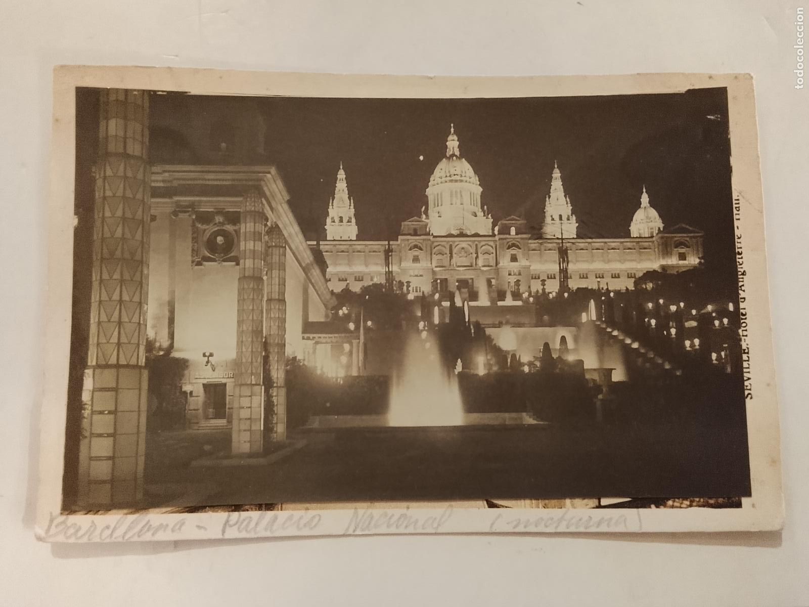 Postales: BARCELONA - MONTJUIC -ES FOTO PEGADA-POSTAL PROTOTIPO ANTIGUA-(115.884)