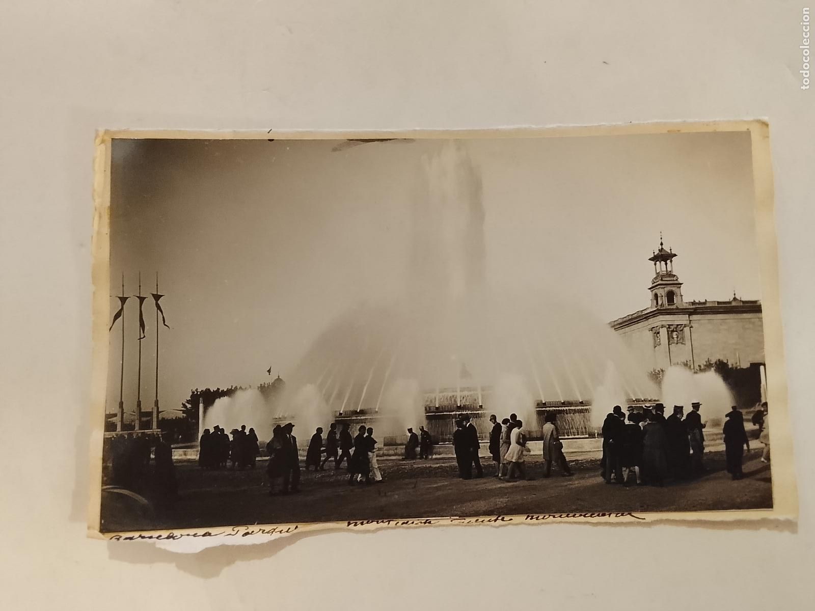 Postales: BARCELONA - MONTJUIC -ES FOTO PEGADA-POSTAL PROTOTIPO ANTIGUA-(115.886)