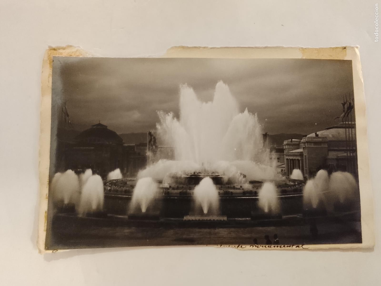 Postales: BARCELONA - MONTJUIC -ES FOTO PEGADA-POSTAL PROTOTIPO ANTIGUA-(115.887)