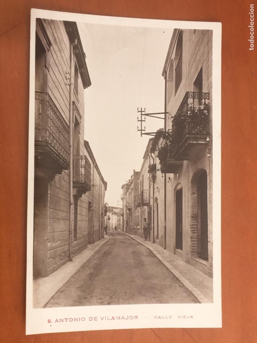 Cartoline: san antonio antoni vilamajor calle vieja postal fotografica original antigua