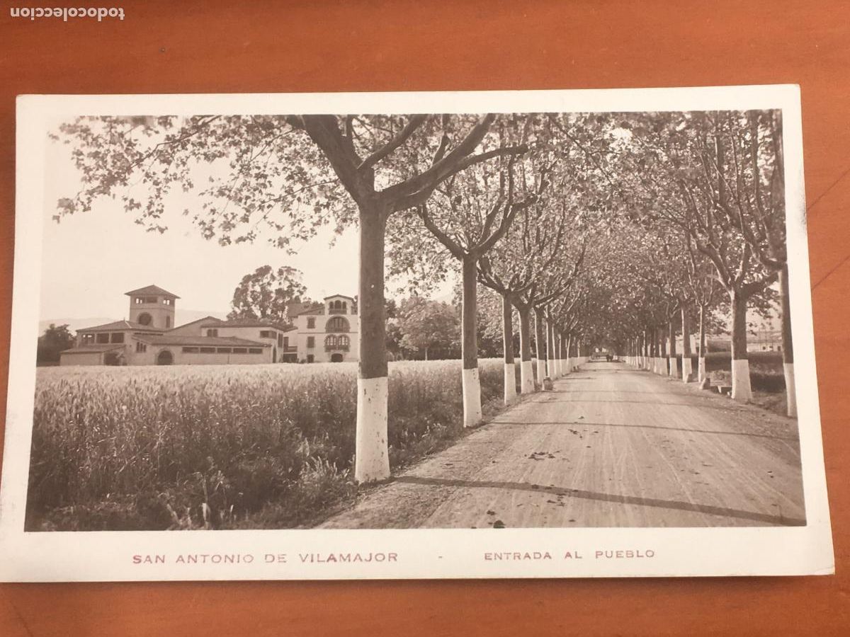Cartoline: san antonio antoni vilamajor entrada al pueblo postal fotografica original antigua