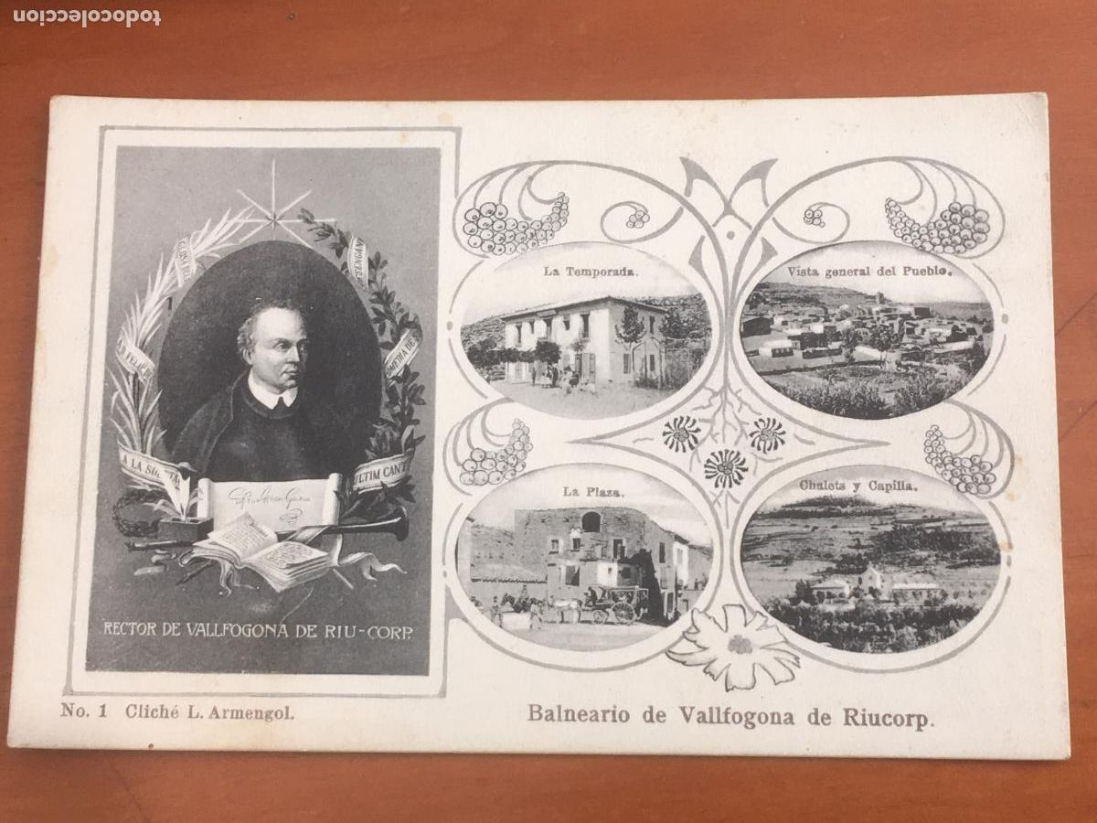 Postales: balneario vallfogona riucorp postal original antigua