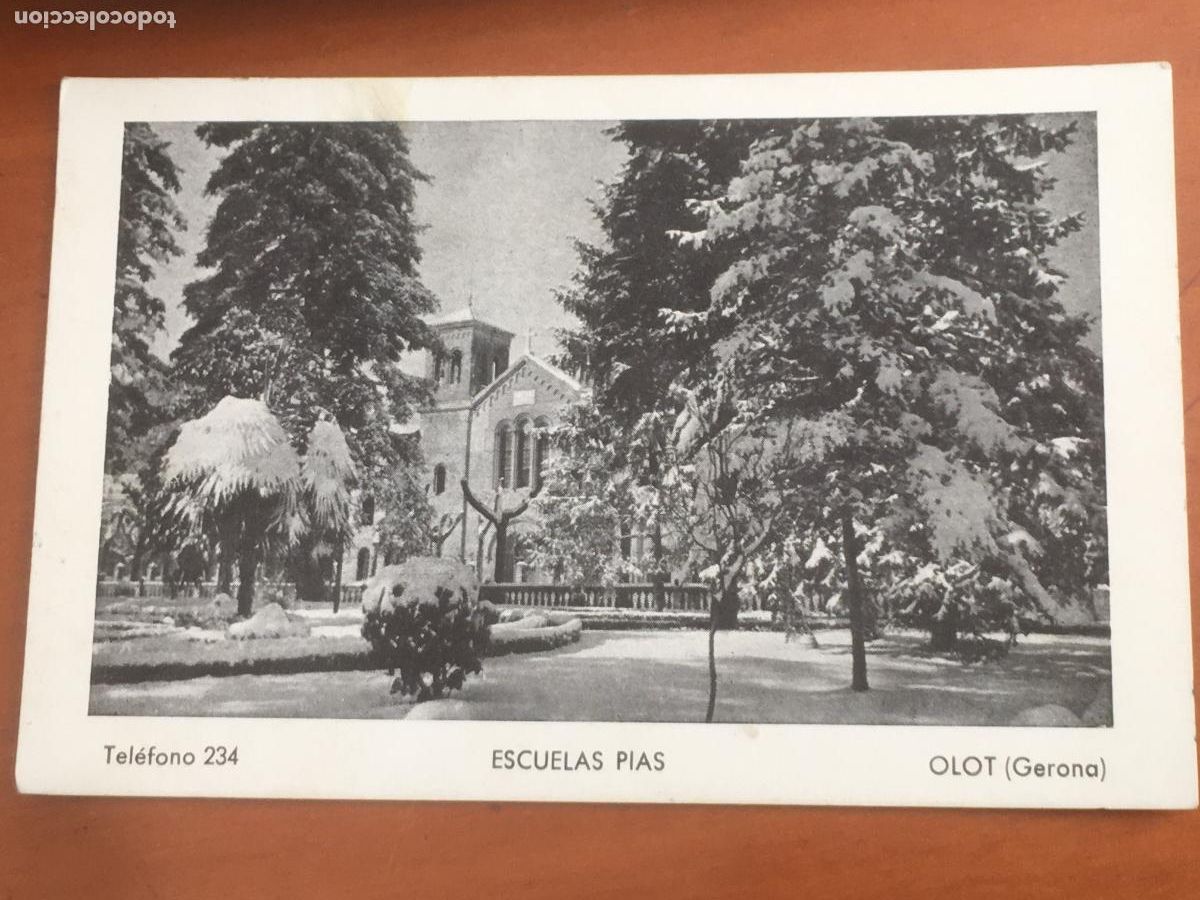 Postales: olot escuelas pias postal original antigua