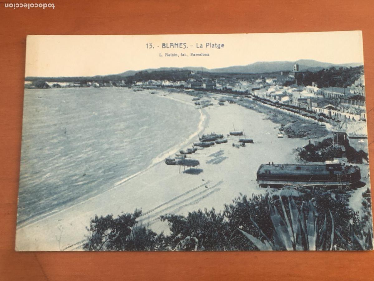 Postales: blanes la platja postal original antigua