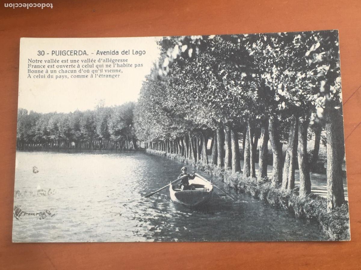 Postales: puigcerda avenida del lago postal original antigua