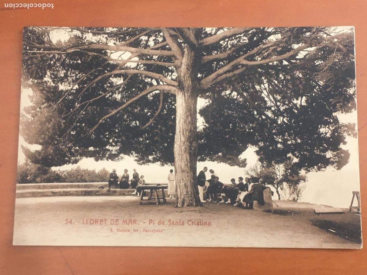 Postales: lloret de mar pla&ccedil;a de santa cristina animacion postal original antigua