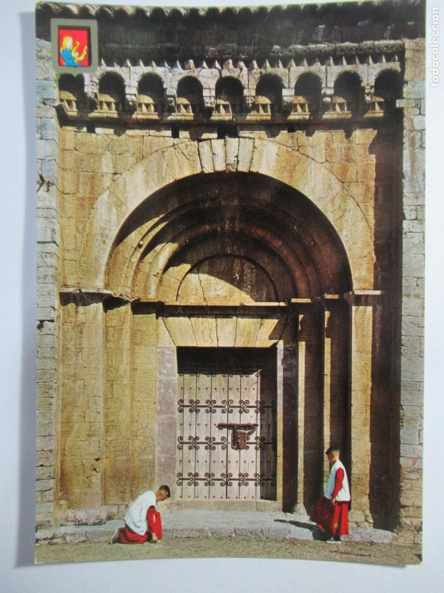 Postales: Mollo (Girona) - Portada rom&aacute;nica - S/C