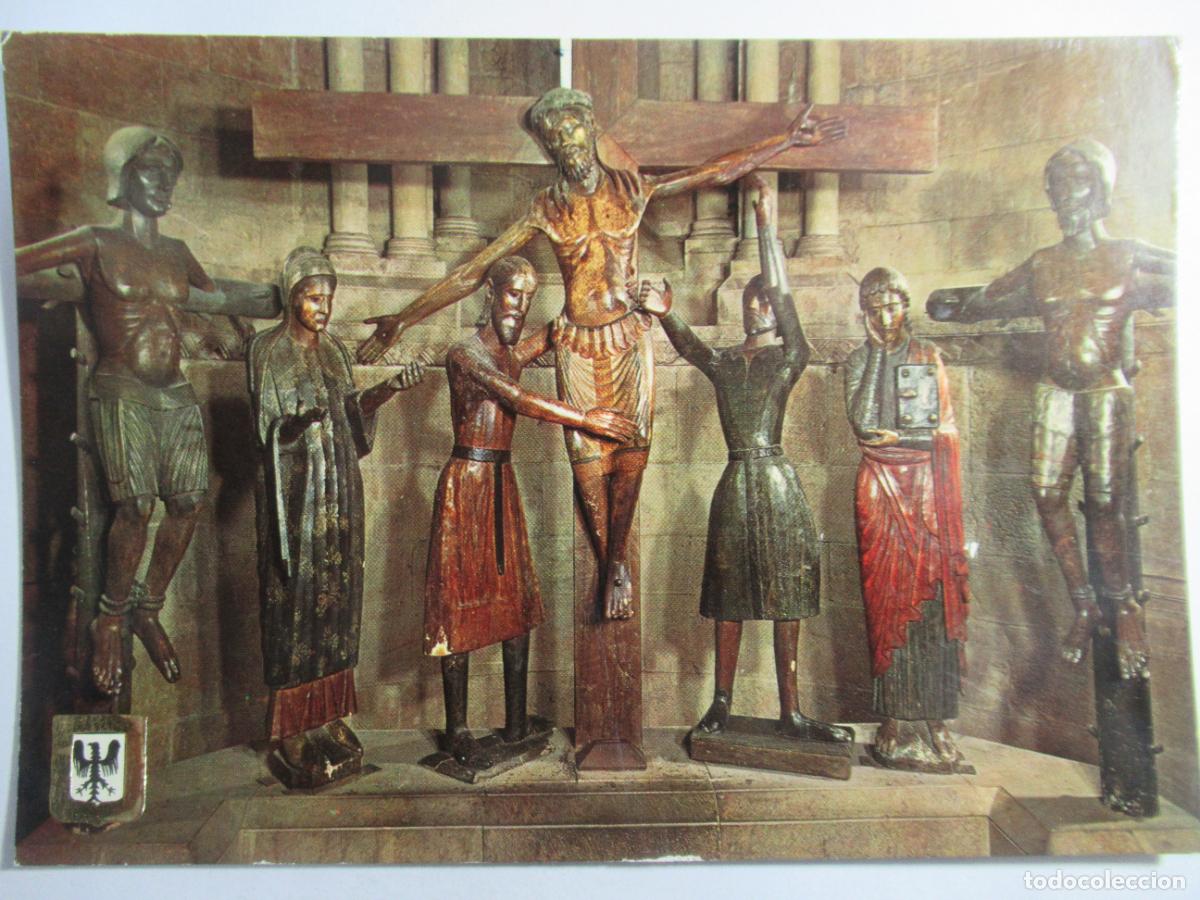 Postales: San Joan de les Abadesses - Grupo escult&oacute;rico del Sant&iacute;simo Misterio - S/C