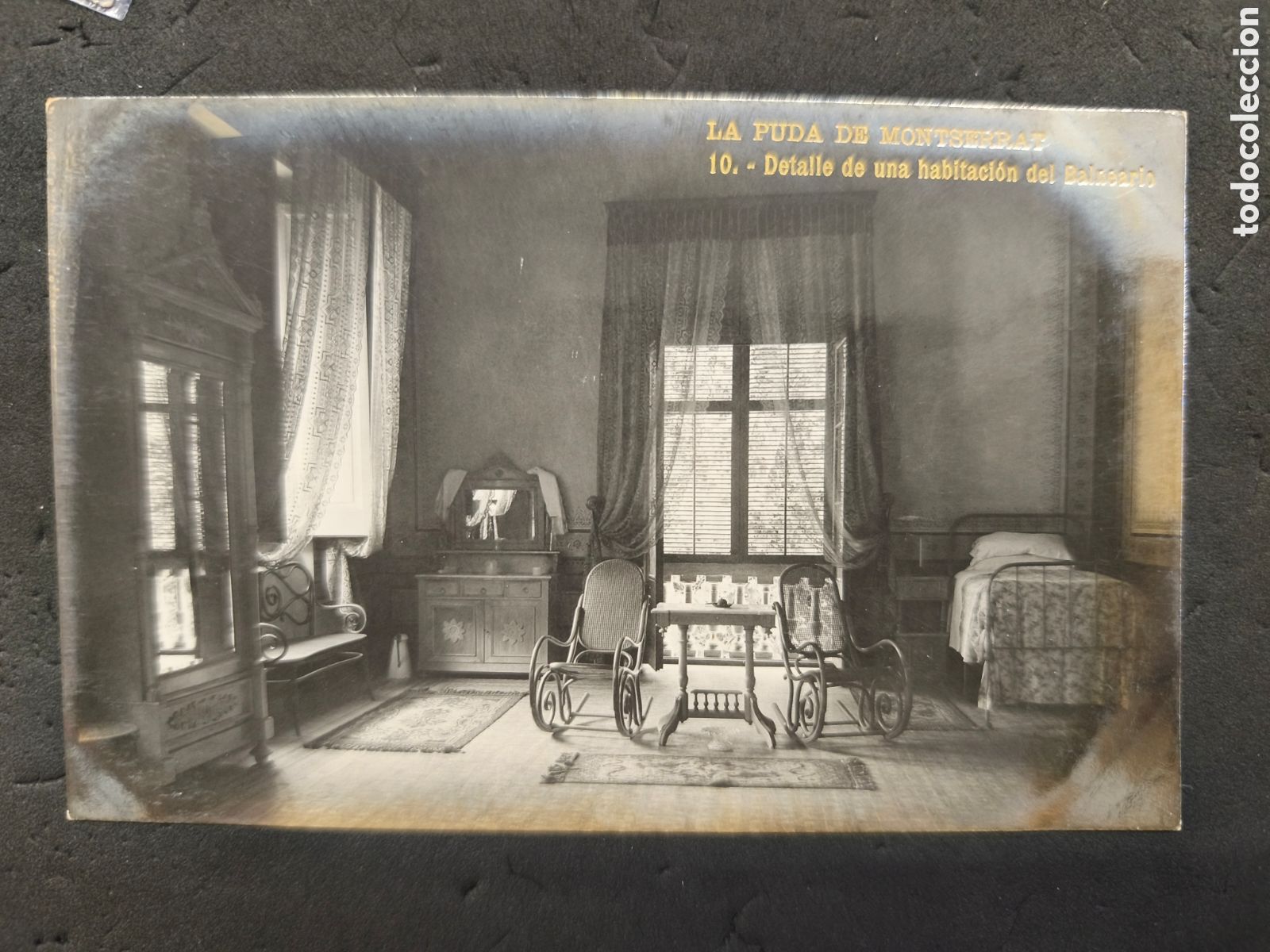 Postales: La puda Montserrat, habitaci&oacute;n balneario