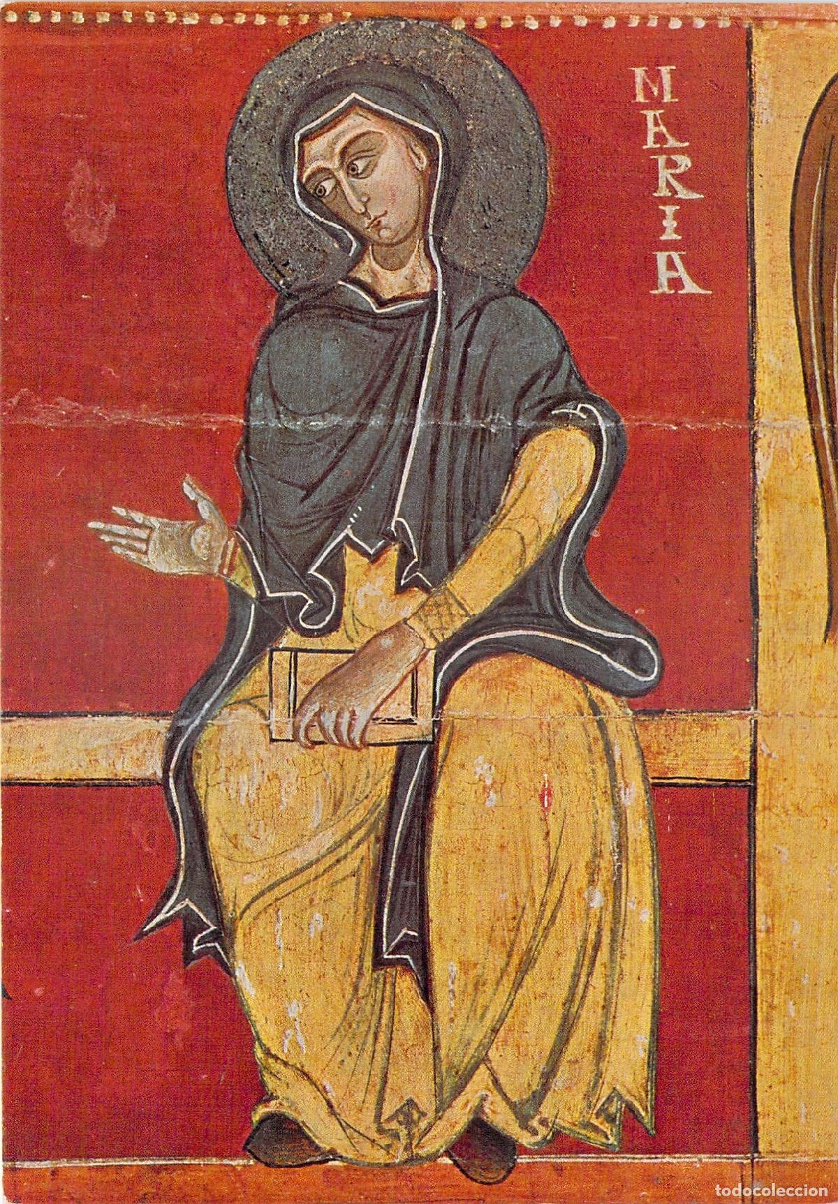 Postales: Postal Arte Rom&aacute;nico Frontal de Altar de Valltarga Virgen Mar&iacute;a