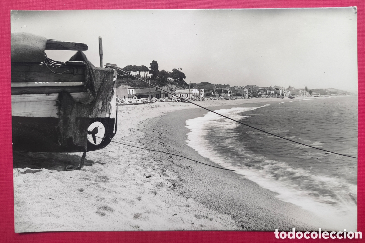 Postales: CANET DE MAR PLATJA POSTAL FOTOGR&Aacute;FICA MARESME BARCELONA C. 1955