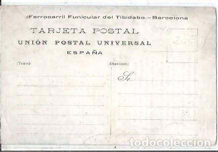 Postales: ANTIGUA POSTAL EN EL TIBIDABO SONETO - Foto 2