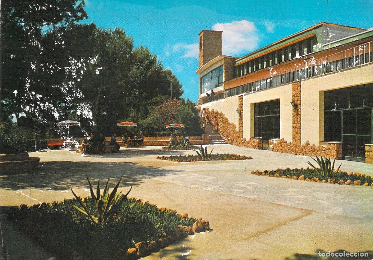 Postales: Postal de Tarragona, Terraza y Edificio de la Ciudad Sindical