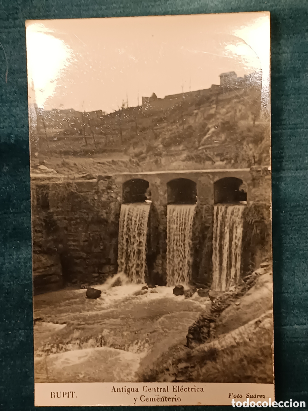 Postales: RUPIT. Antigua Central El&eacute;ctrica y Cementerio