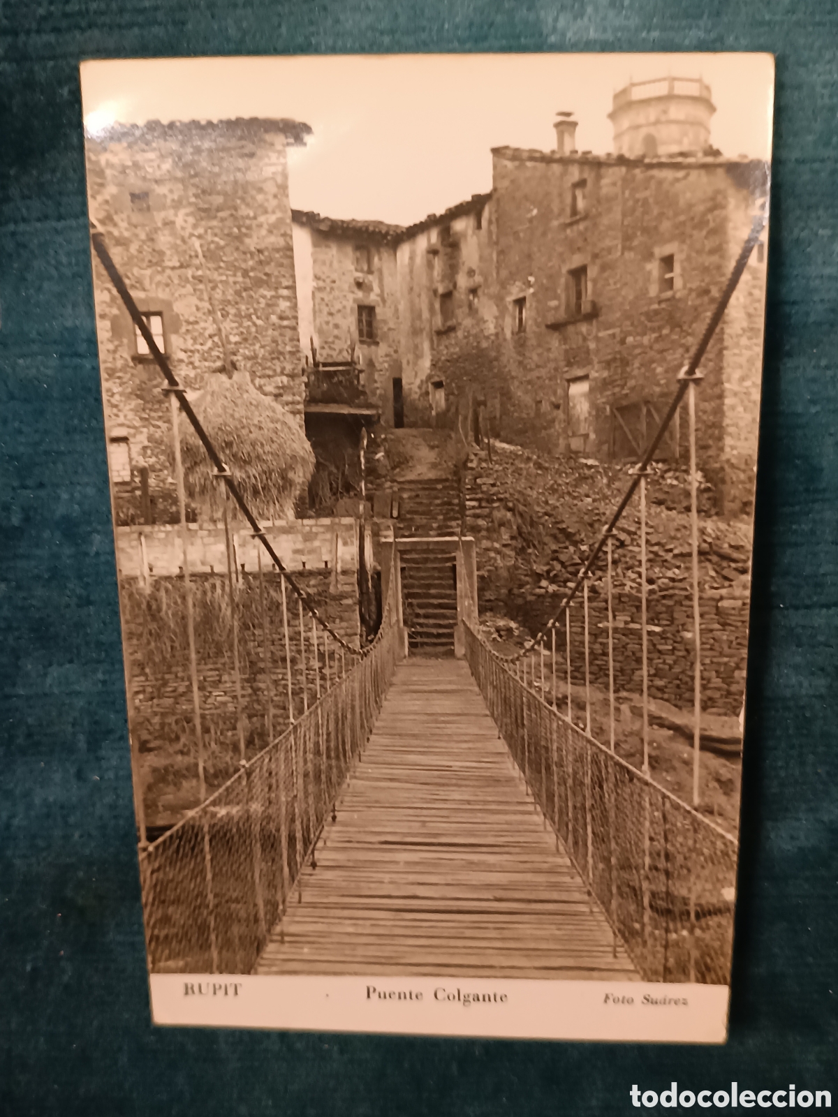 Postales: RUPIT. Puente Colgante. Foto Su&aacute;rez