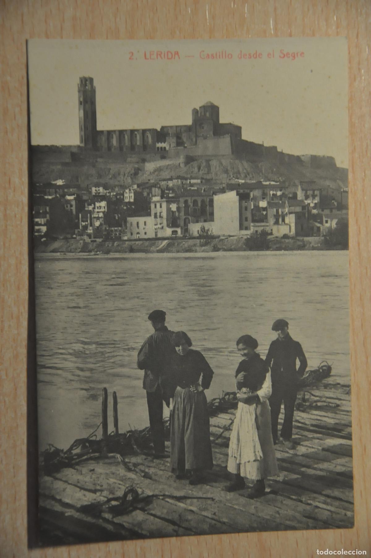 Postcards: postal lerida, castillo desde el segre