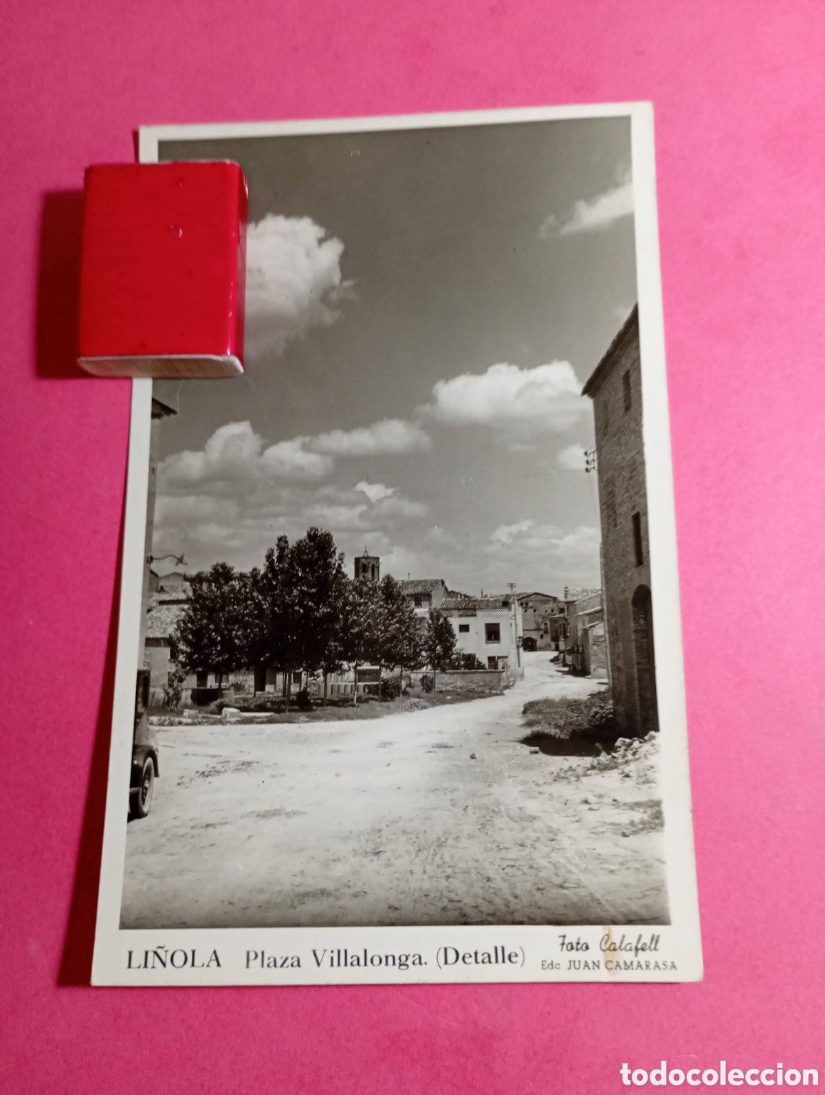 Postales: LI&Ntilde;OLA PLA D&acute;URGELL B/N CIRC. PZA. VILLALONGA FOTO CALAFELL ED. JUAN CAMARASA R1621