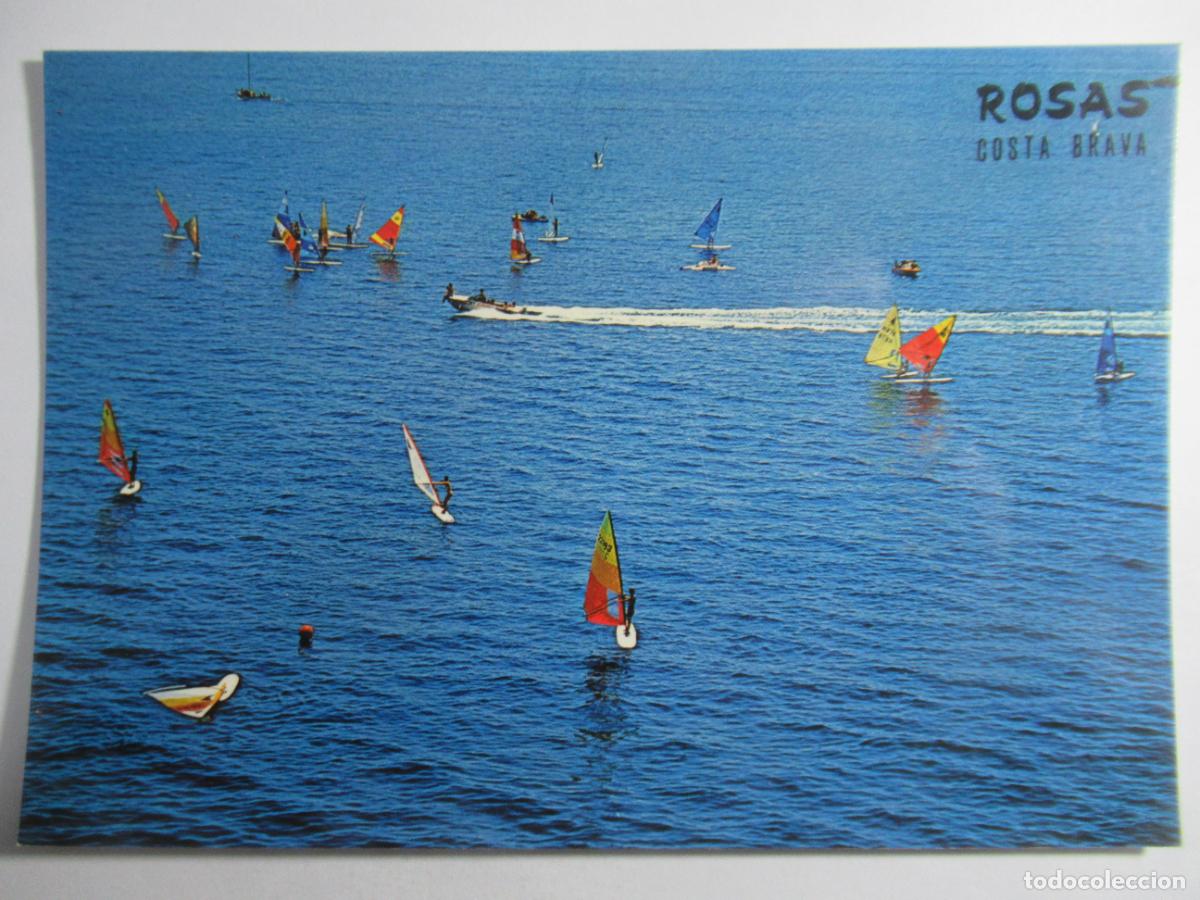 Postales: Rosas (Costa Brava) - Deportes n&aacute;uticos - S/C