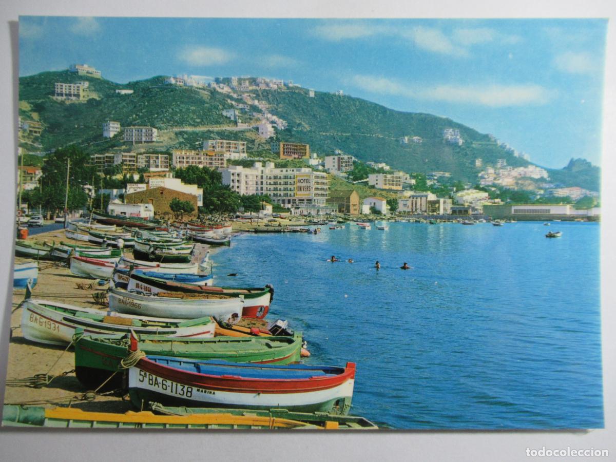 Postales: Rosas (Costa Brava) - Playa de los Pescadores y Puig Rom - S/C