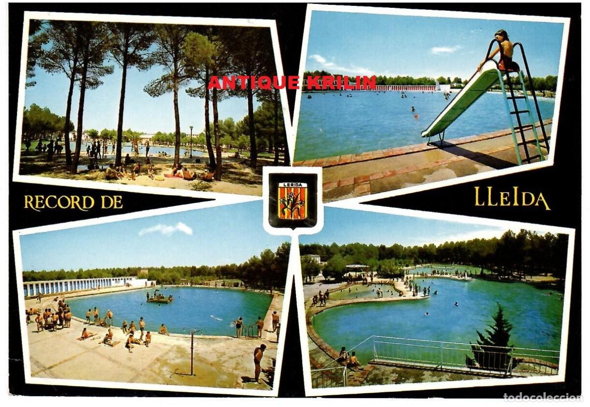 Postales: LERIDA N&ordm; 4861 PARQUE ALCALDE PONS , PISCINAS / ESCUDO DE ORO / FRANQUEADA