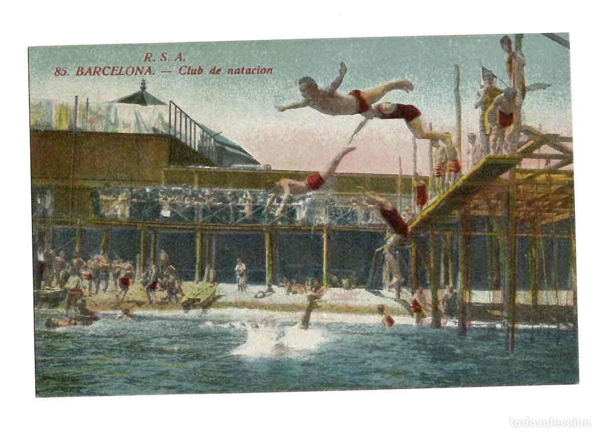 Postales: TARJETA POSTAL R.S.A. 85 BARCELONA CLUB DE NATACION. ROVIRA