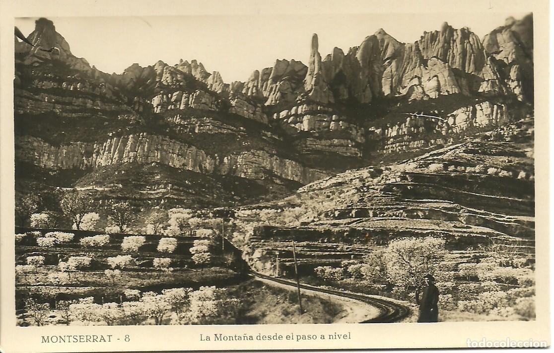 Postales: Montserrat - La Montana desde el Paso a Nivel - Cremallera