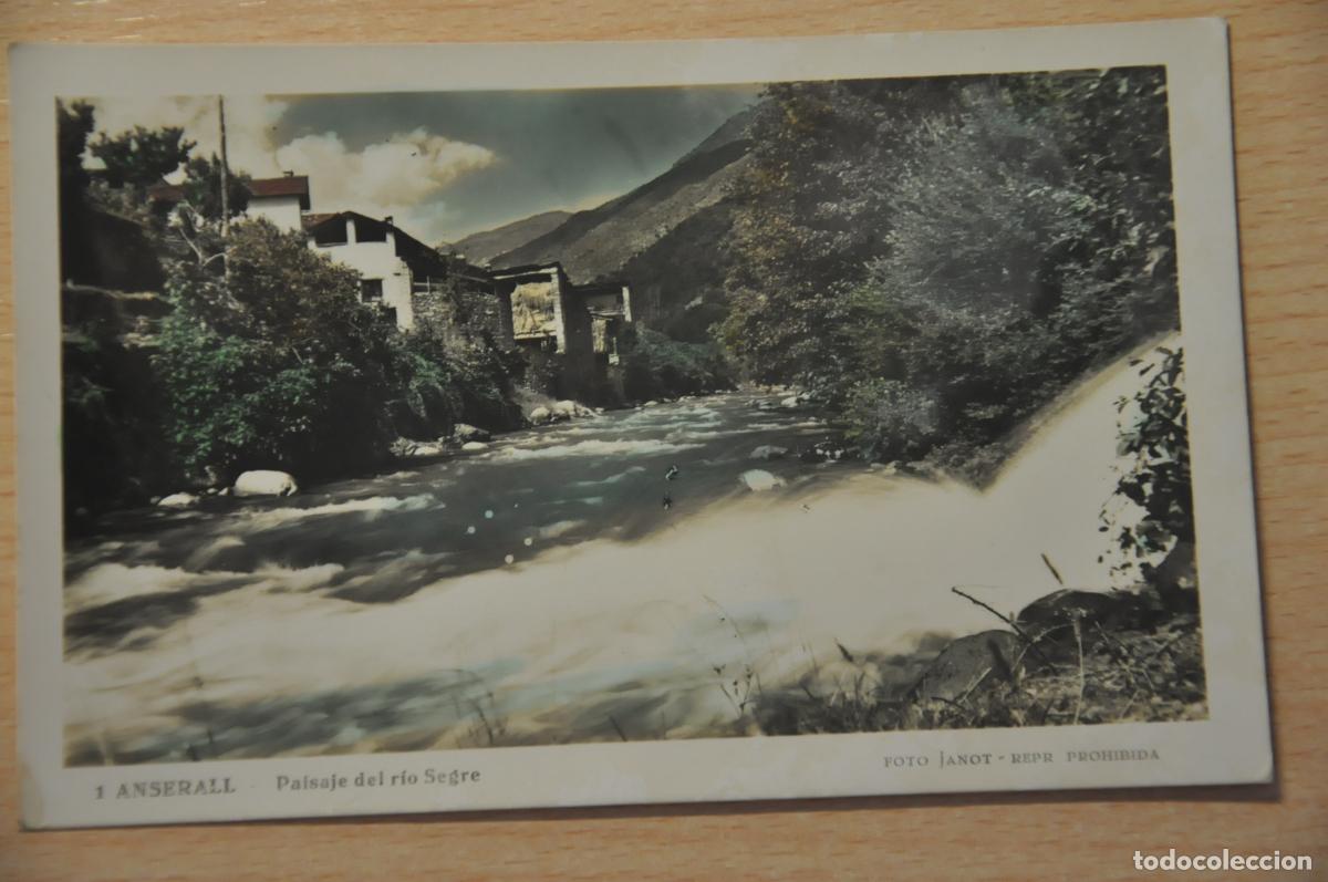 Postales: postal anserall, paisaje del rio segre, foto janot