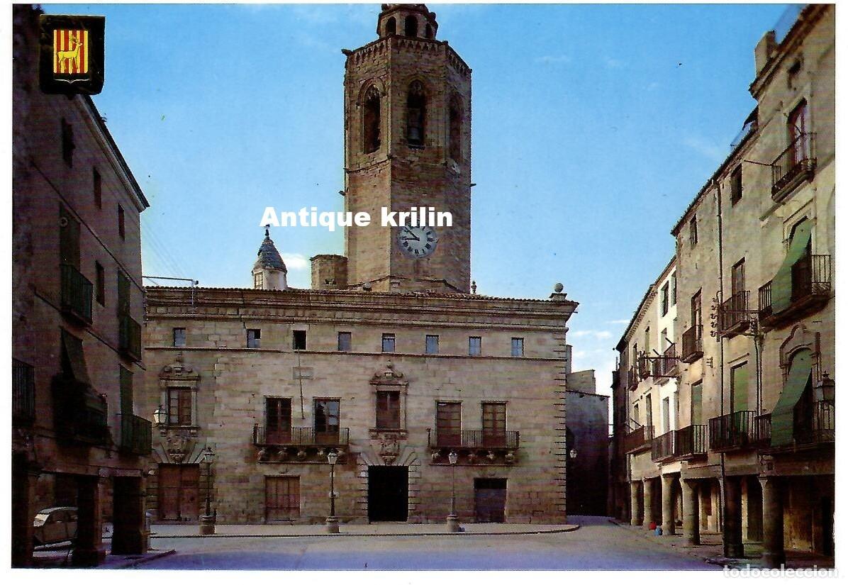 Postales: CERVERA N&ordm; 6 PLA&Ccedil;A MAJOR , AJUNTAMENT I TORRE STA. MARIA / ESCUDO DE ORO / SIN FRANQUEAR