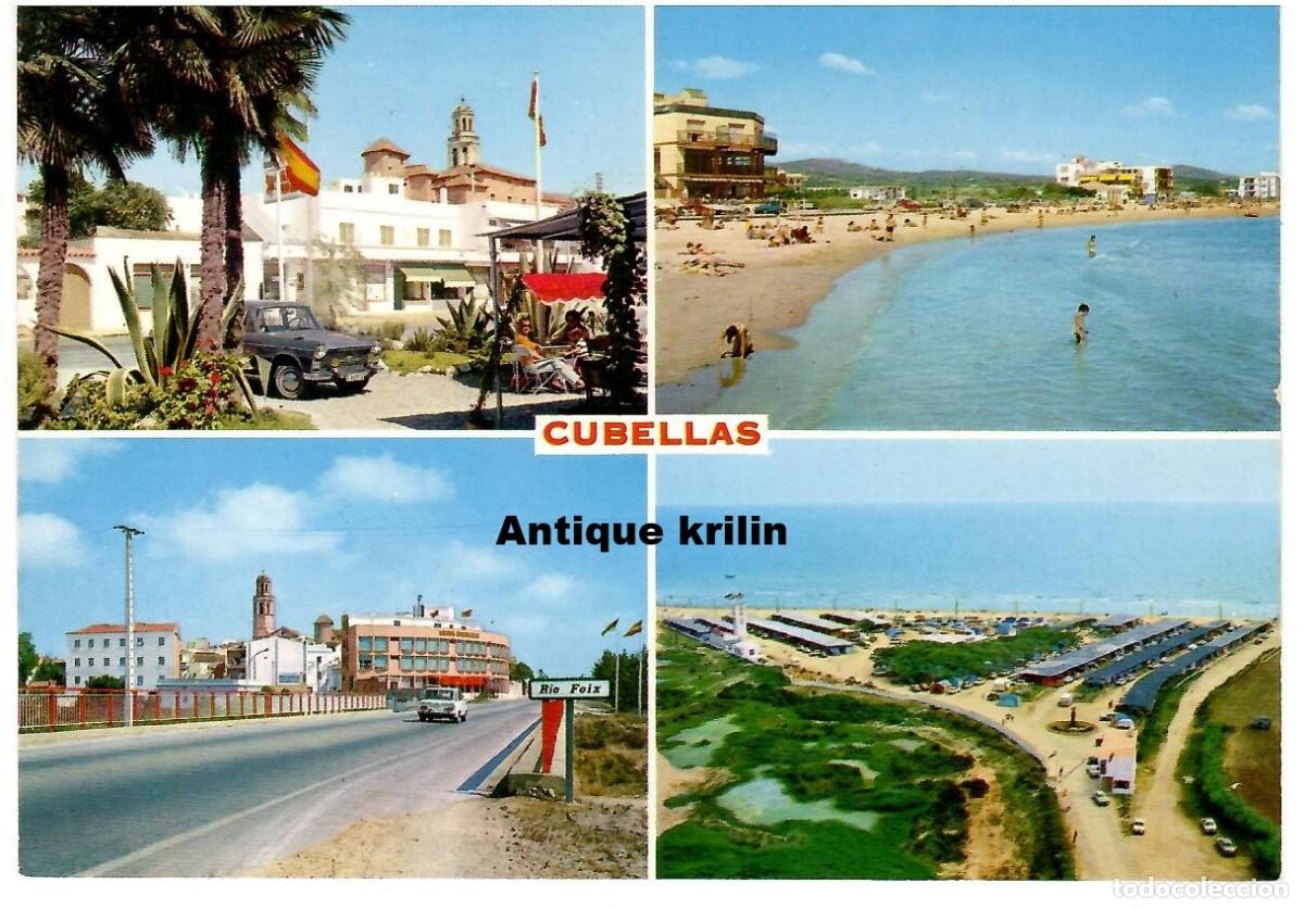 Postales: CUBELLAS N&ordm; 8 PLAYA / EDICION RAYMOND / SIN FRANQUEAR PERO ESCRITA AL DORSO