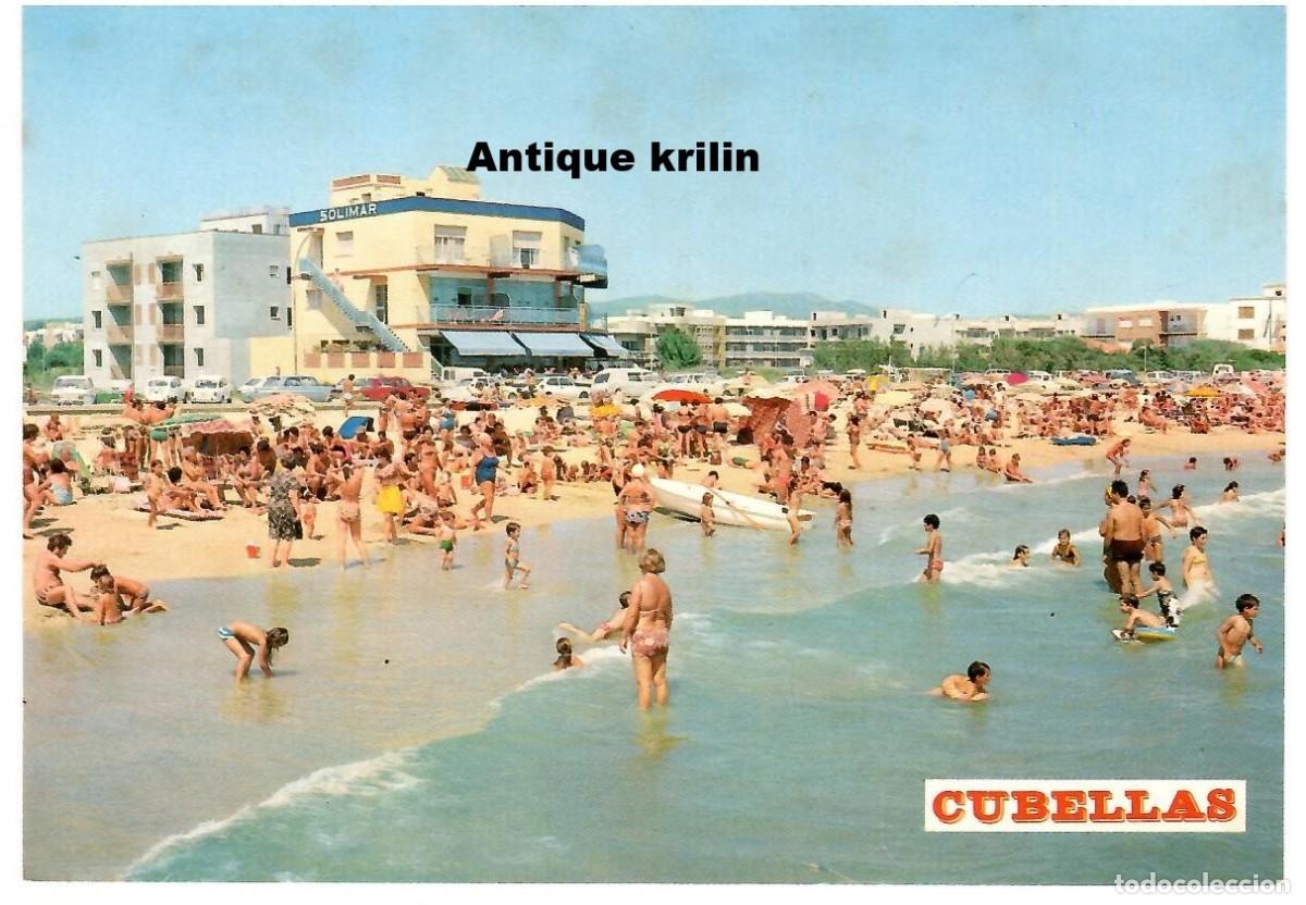 Postales: CUBELLAS N&ordm; 4 PLAYA / EDICION RAYMOND / SIN FRANQUEAR PERO ESCRITA AL DORSO