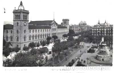 Postales: Espa&ntilde;a & Marcofilia, Barcelona, Plaza de la Universidad, Lisboa 1942 (99)